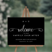 Welkom bij onze Happy Ever After Wedding Acrylic Acryl Bord