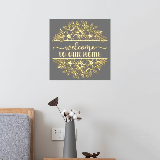Welkom bij onze Home Gold Foil Folie Afdrukken (Insitu (Slaapkamer 2))