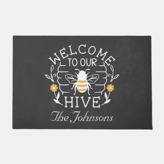 Welkom bij onze Honey Bee Spring Doormat Deurmat (Voorkant)