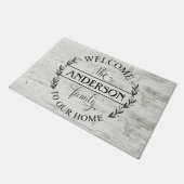 Welkom bij onze huisfamilie, kijk deurmat (Schuin)