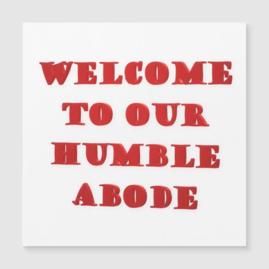 Welkom bij onze Humble Aboe poster afbeelding prin (Voorkant)