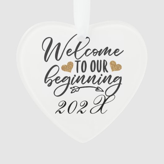 Welkom bij onze jaarlijkse start ornament (voorkant)