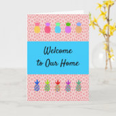 Welkom bij onze Kaart thuis met ananassen (Gele Bloem)