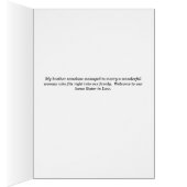 Welkom bij onze Kaart thuis voor zuster in Wet (Binnen (Rechts))