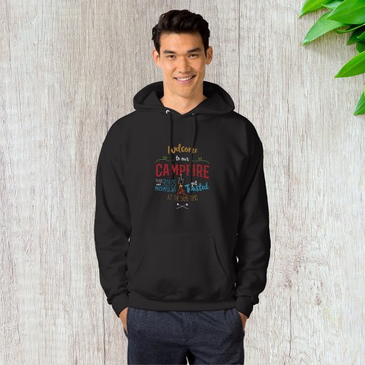Welkom bij onze kampvuur hoodie