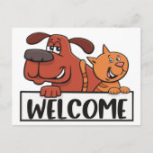 Welkom bij onze Kantoor Pet Business Postcard Briefkaart (Voorkant)