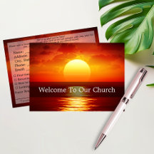 Welkom Bij Onze Kerk Bezoekers Big Sunset