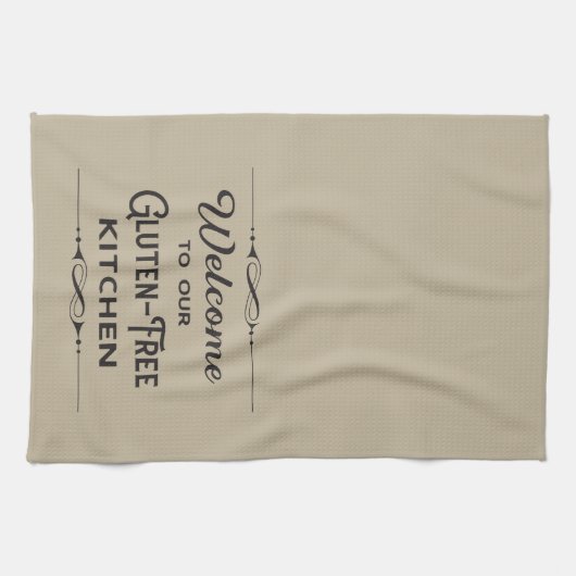 Welkom bij onze keuken zonder Gluten Theedoek (Horizontaal)