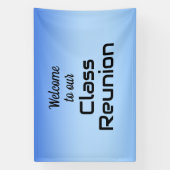 Welkom bij onze klasreünie spandoek (Verticaal)