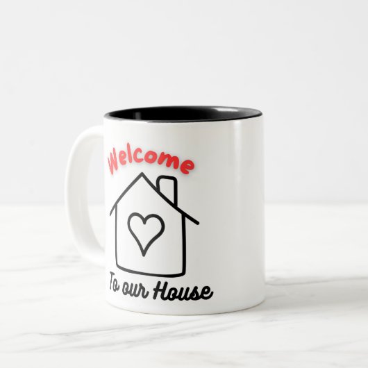 Welkom bij onze mok (Voorkant links)