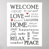 Welkom bij onze nest poster (Voorkant)