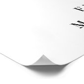 Welkom bij onze ononderbroken ceremoniebruiloft poster (Hoek)