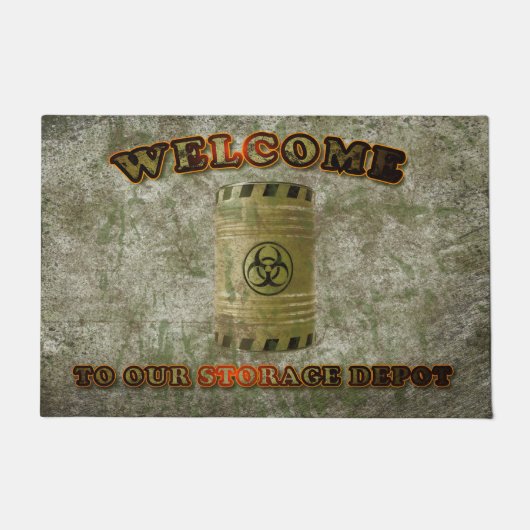 Welkom bij onze opslagplaats deurmat (Voorkant)