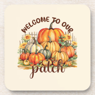 Welkom bij Onze Patch – Cosy Pumpkin Patch Bier Onderzetter