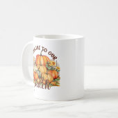Welkom bij Onze Patch – Cosy Pumpkin Patch Koffiemok (Voorkant links)