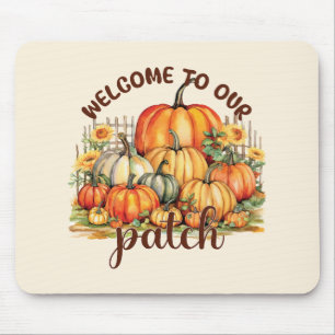 Welkom bij Onze Patch – Cosy Pumpkin Patch Muismat
