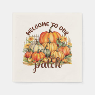 Welkom bij Onze Patch – Cosy Pumpkin Patch Servet