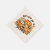 Welkom bij Onze Patch – Cosy Pumpkin Patch Servet (Hoek)