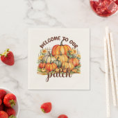 Welkom bij Onze Patch – Cosy Pumpkin Patch Servet (Insitu)