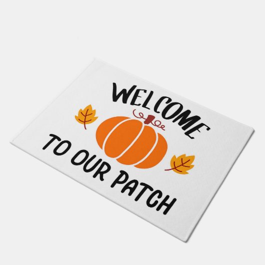 Welkom bij onze patch deurmat (Schuin)