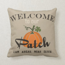 "Welkom bij onze patch" Herfst Familienaam