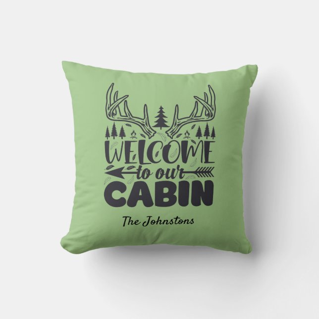 Welkom bij onze persoonlijk gepersonaliseerde cabi kussen (Voorkant)