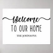 Welkom bij onze persoonlijke familie thuis poster (Voorkant)