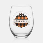 Welkom bij onze pleister wijnglas zonder voet (Achterkant)