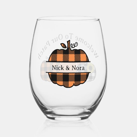 Welkom bij onze pleister wijnglas zonder voet (Achterkant)