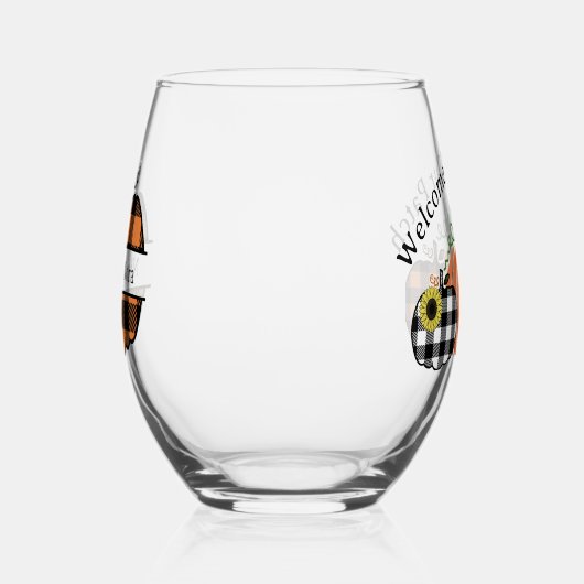 Welkom bij onze pleister wijnglas zonder voet (Rechts)