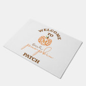 Welkom bij onze pompoen deurmat (Schuin)