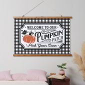 Welkom bij onze Pumpkin Patch | Boerderij Hangend Wandkleed (Slaapkamer)