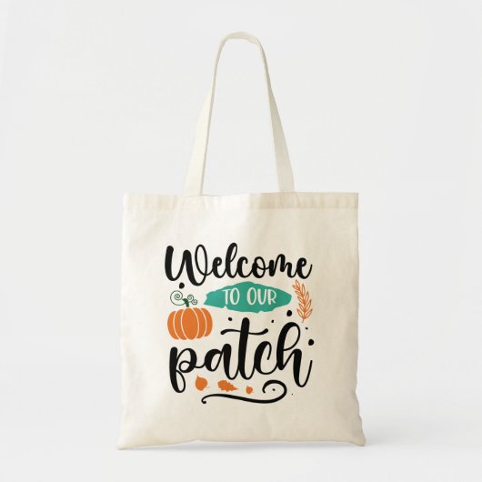 Welkom bij onze Pumpkin Patch Canvas tas (Voorkant)