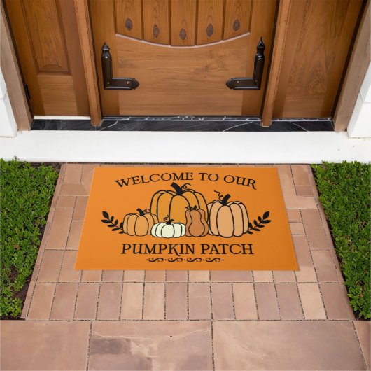 Welkom bij onze Pumpkin Patch Door Mat (Buiten)