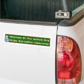 Welkom bij onze schoolbus... signalering bumpersticker (Op Truck)