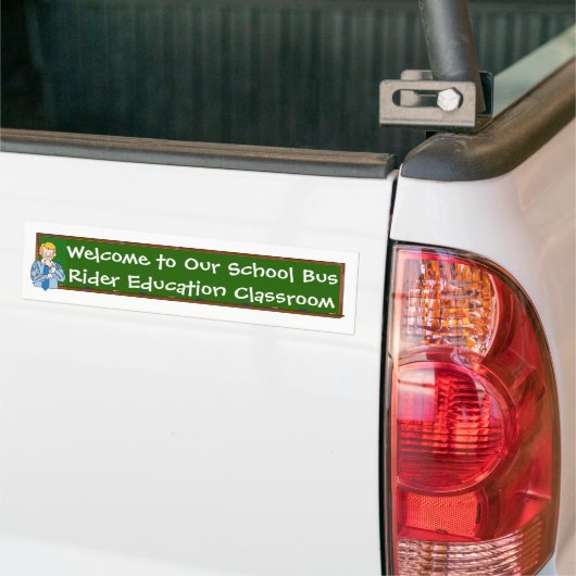 Welkom bij onze schoolbus... signalering bumpersticker (Op Truck)