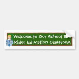 Welkom bij onze schoolbus... signalering bumpersticker