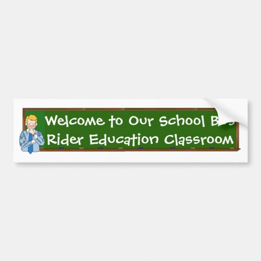 Welkom bij onze schoolbus... signalering bumpersticker (Voorkant)