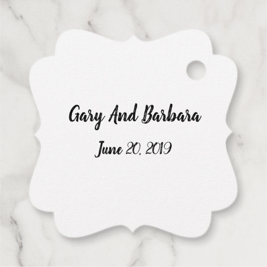 Welkom bij onze start bedankjes labels (Achterkant)