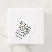 Welkom bij onze start bedankjes labels (In situ)