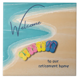 Welkom bij onze strandthemapension tegeltje