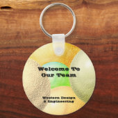 Welkom bij onze Team Pastel medewerker waardering Sleutelhanger (Voorkant)