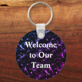 Welkom bij onze teamlevendige zakelijke profession sleutelhanger (Voorkant)