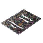 Welkom bij onze teamwervelende kleurrijke mozaïek notitieboek (Linkerzijde)