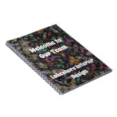 Welkom bij onze teamwervelende kleurrijke mozaïekp notitieboek (Rechterzijde)