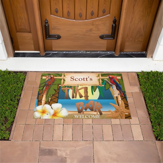 Welkom bij onze Tiki Bar Deurmat (Buiten)