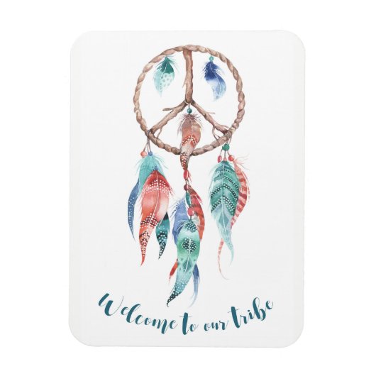 Welkom bij onze Tribe Dream Catcher Tribal Chic Magneet (Verticaal)
