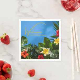 Welkom bij onze Tropisch Gethematiseerde Bejaarden Servet