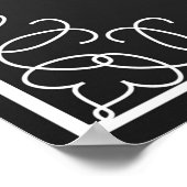 Welkom bij onze trouwafdruk in chalkboardstijl poster (Hoek)