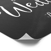 Welkom bij onze trouwafdruk poster (Hoek)